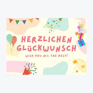 Karte "Herzlichen Glückwunsch"