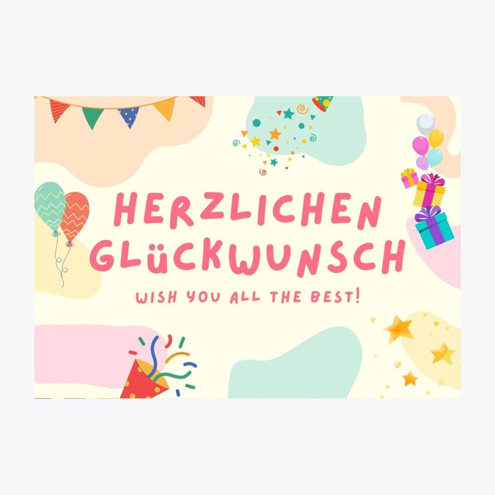 Karte "Herzlichen Glückwunsch"