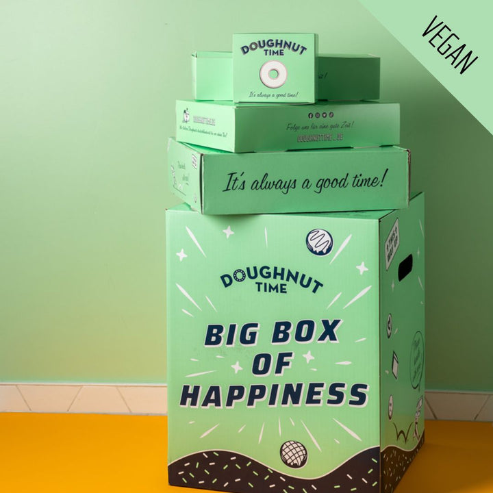 Große vegane Donut-Partybox (24 Stück)