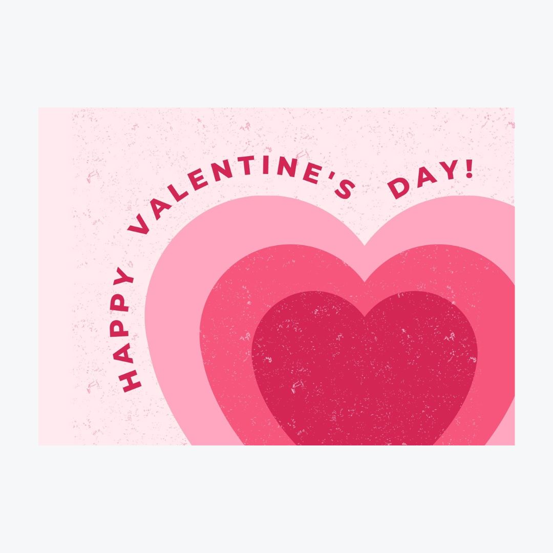 Karte "Happy Valentines"