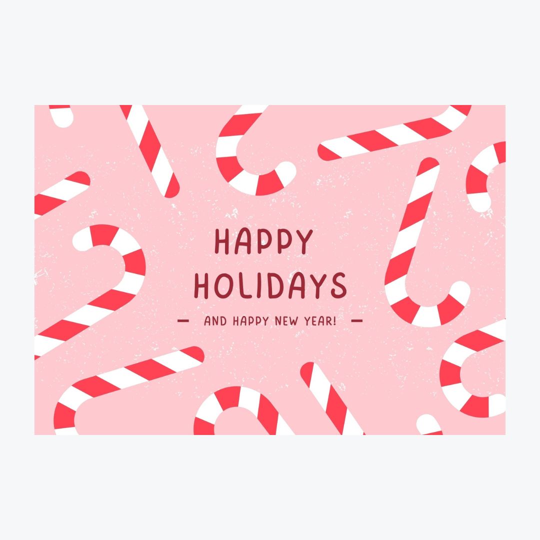 Karte "Happy Holidays"