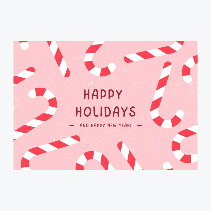 Karte "Happy Holidays"