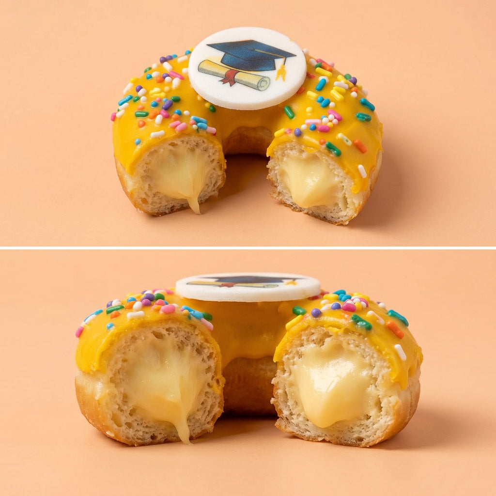 Graduation vegan doughnut gift box