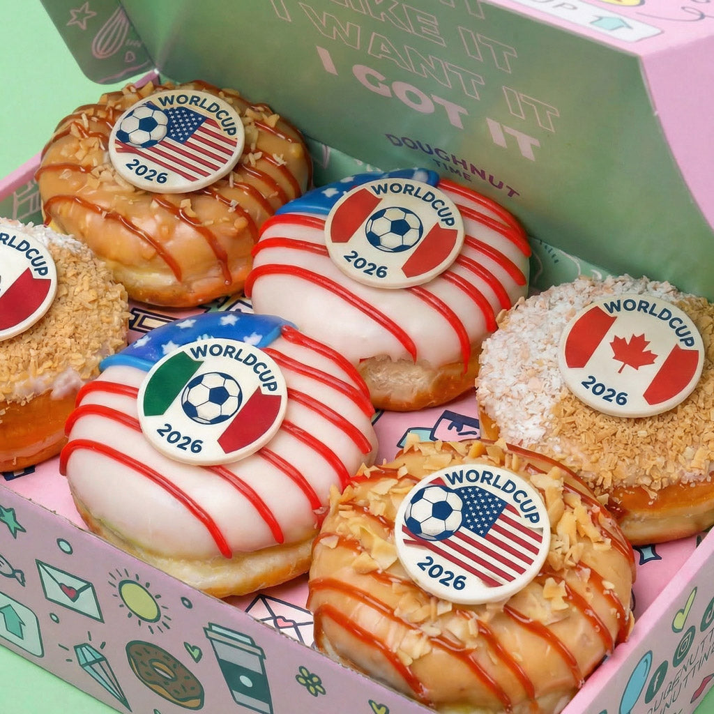 America Special World Cup 26 doughnut gift box