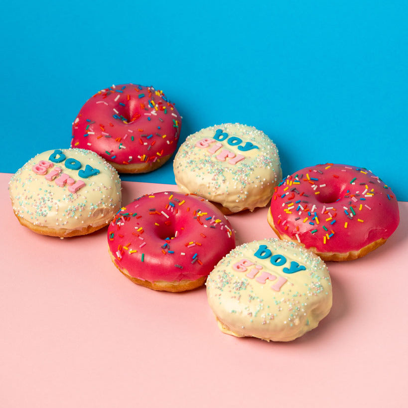 Gender Reveal Donut Geschenkbox (vegan)