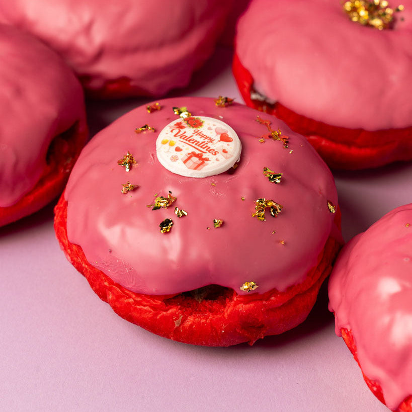 „Velvet Valentine“ Donut Geschenkbox (VG)