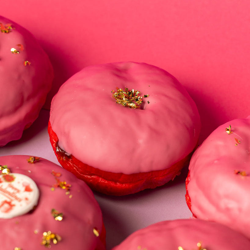 „Velvet Valentine“ Donut Geschenkbox (VG)