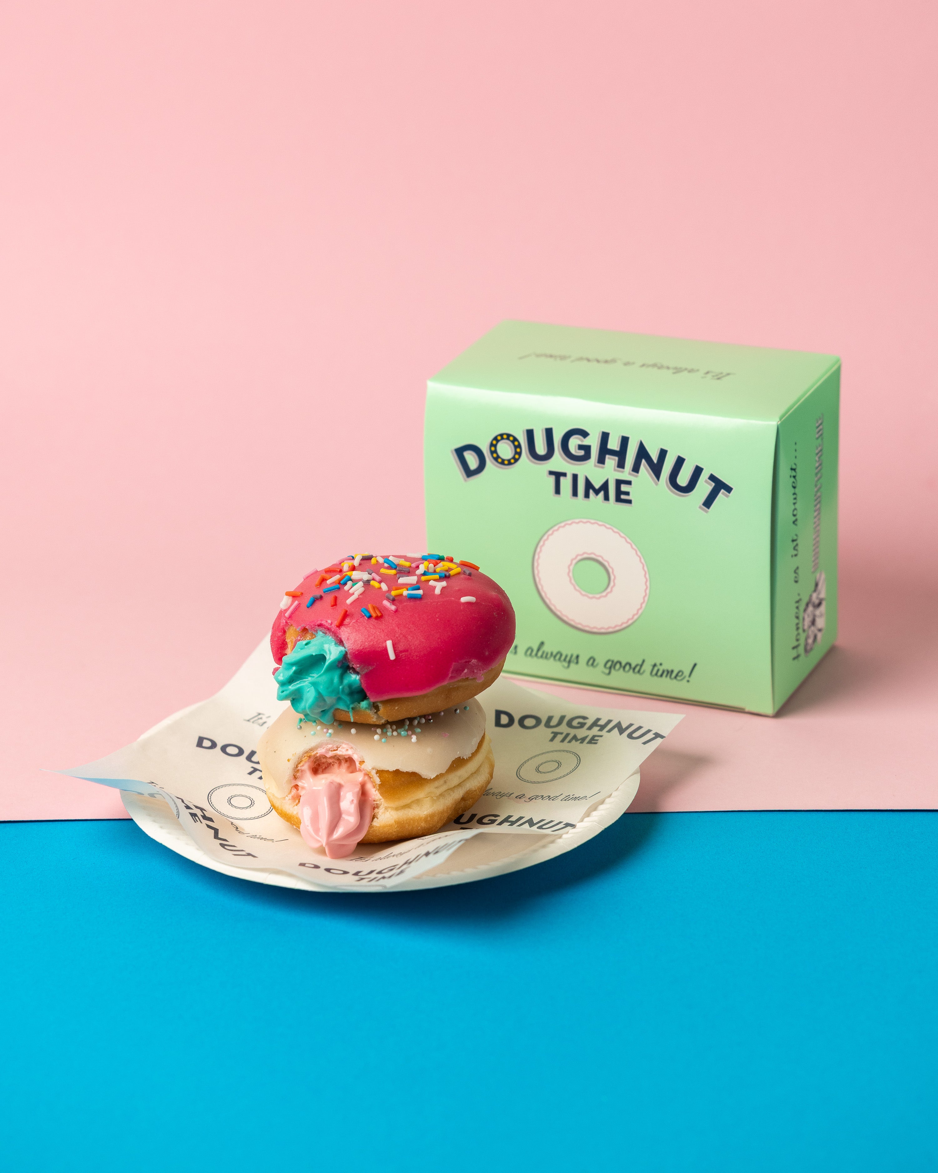 Caja de regalo para mini donuts (vegano)