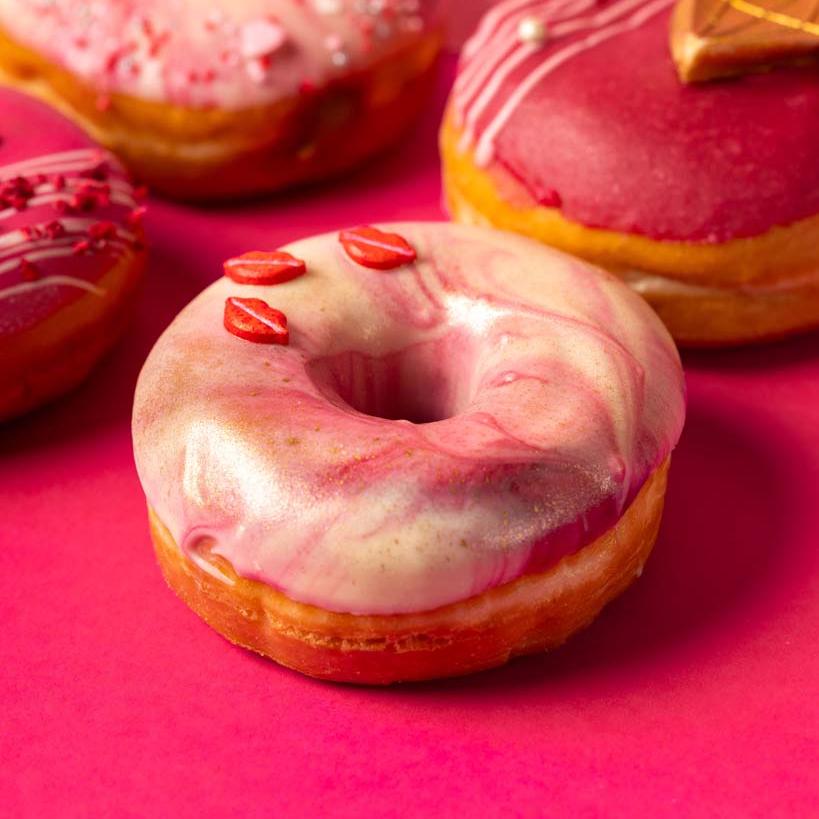 "Pink Party" Donut Geschenkbox (vegan)