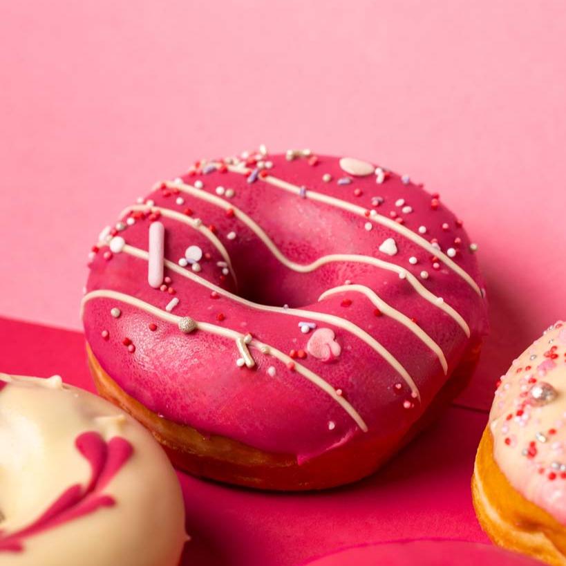 "Pink Party" Donut Geschenkbox (vegan)