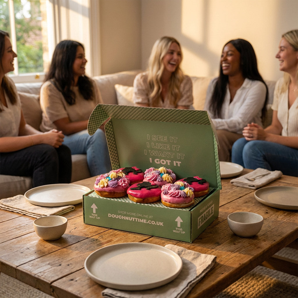 Caja de regalo de donuts "Especial Barbie" (vegano)