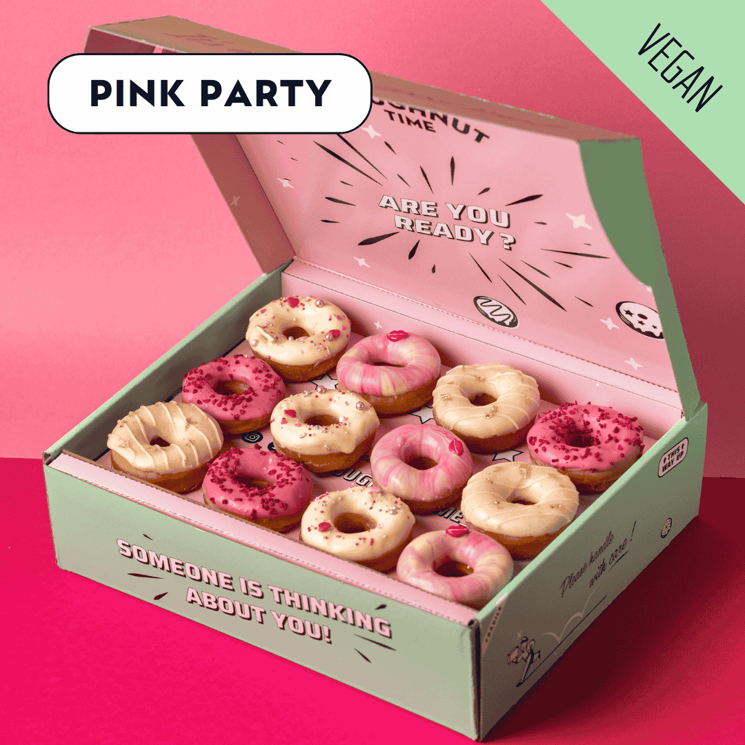 Mini-Donut Partyservice-Geschenkbox (96 Stück)