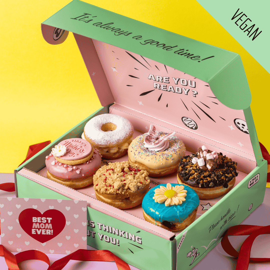 Vegan "Muttertag Special" Donut Geschenkbox (VG)
