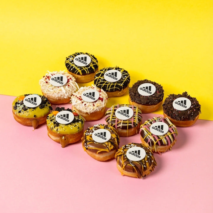 Corporate "Oster Special" Mini-Donut Geschenkbox mit Logo (vegan)