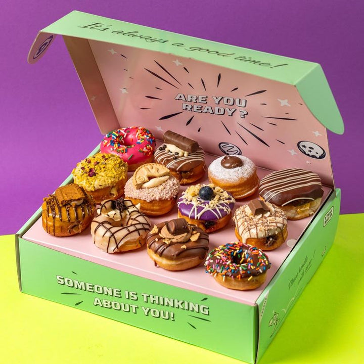"DT Deluxe Dozen" Mini-Donut Geschenkbox