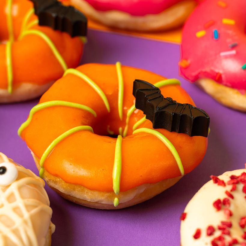 Glutenfreie Halloween Mini-Donut Geschenkbox