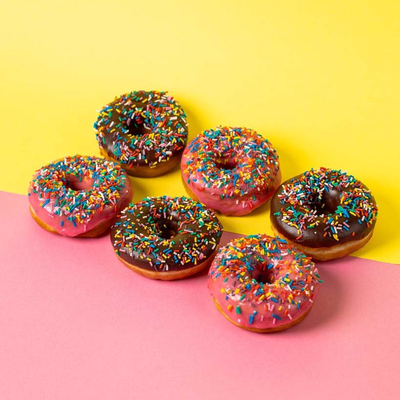 Große vegane Donut-Partybox (24 Stück)